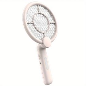 Electric Fly Swatter Bug Zapper Racket 2 In 1 Fly Swatter With 300mAh Battery Rechargeable Mosquito Repellent Lamp For Indoor And Outdoor