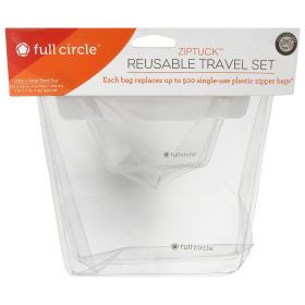 Full Circle Home - Ziptuck Reusable Travel Bags - Case Of 6 - 2 Count